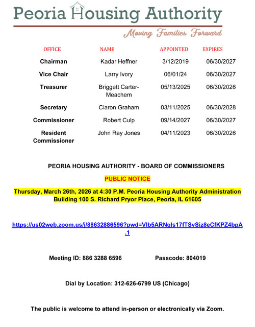 Board of Commissioner Meeting March 26, 2026