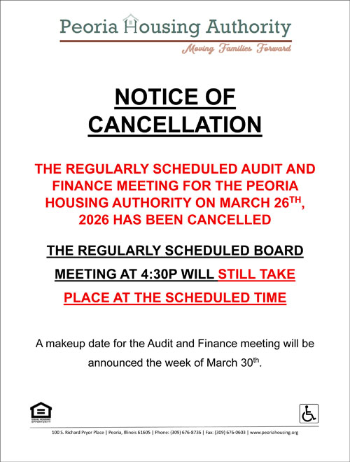 Notice of Cancellation March 26, 2026
